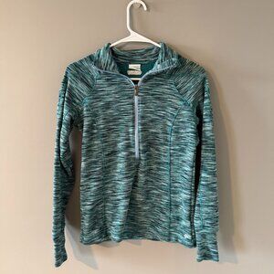 Columbia Heathered Teal Quarter Zip